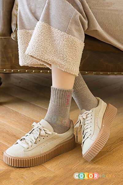 Color Socks 5 Çift Termal Kadın Havlu Kışlık Çorap (ISI EMİCİ)