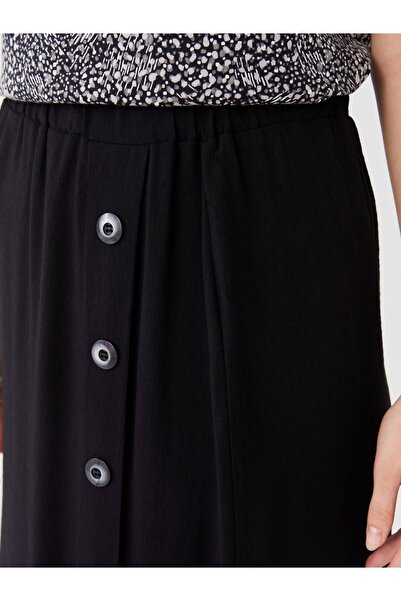 LC Waikiki Kényelmes szabású női szoknya elasztikus derékkal