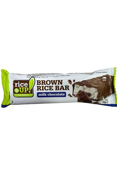 Rice Up Rice up Brown Milk Chocolate Rice Bar - 18 Gr *20 Pcs