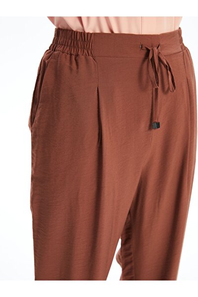 LC Waikiki Dámské kalhoty - střih mrkve, elastický pas