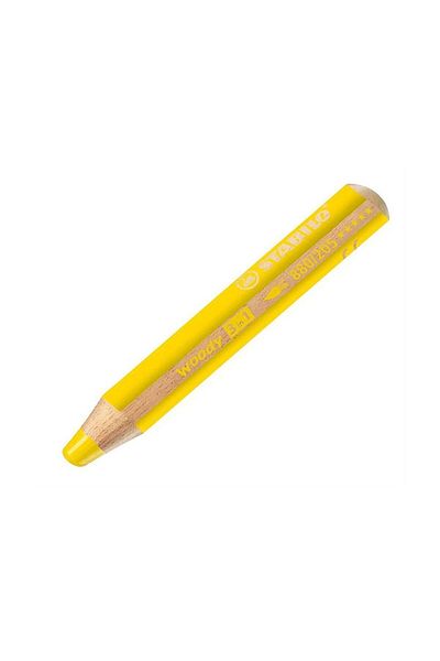 Stabilo Yellow Woody 3 in 1 Oil Pastel Crayons 880-205