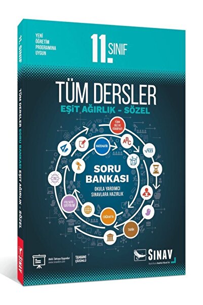 Sınav Yayınları 11. Sınıf Tüm Dersler Eşit Ağırlık Sözel Soru Bankası
