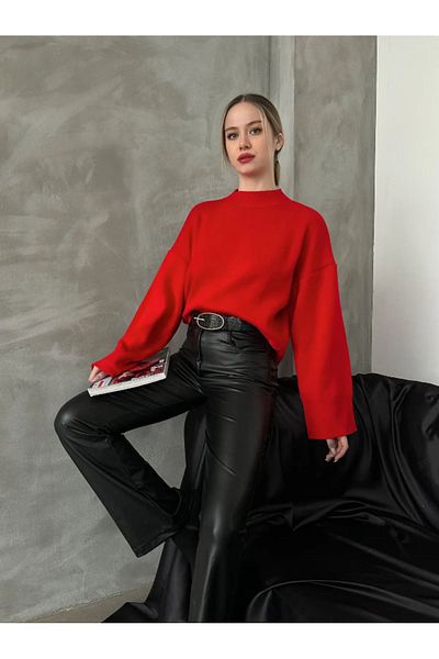 AÈC PRIVÈ New Season Premium Red Women's Sweater - 7777