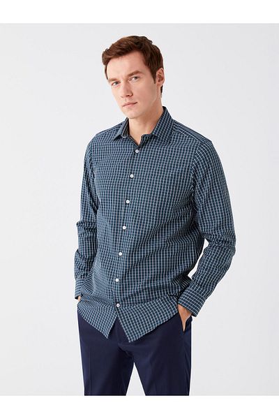 LC Waikiki Plaid Patterned Regular Fit Men's Shirt - Long Sleeve