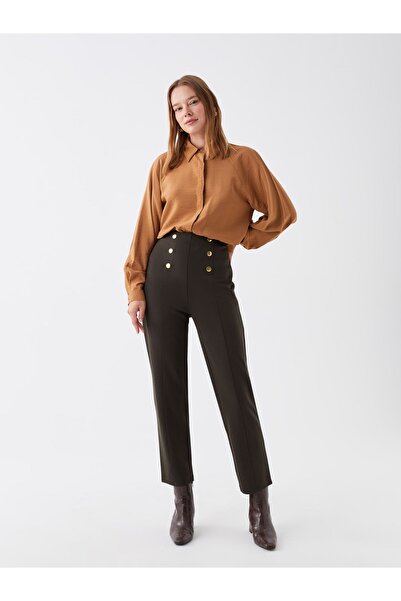 LC Waikiki Slim Fit dámské rovné kalhoty