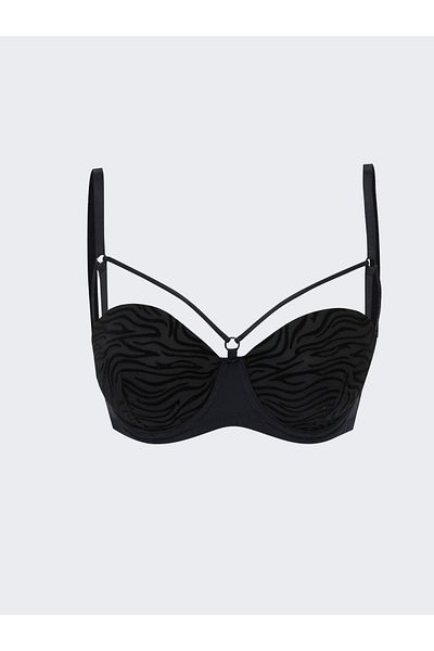 LC Waikiki Patterned Strapless Bra - Half Padded and Underwire