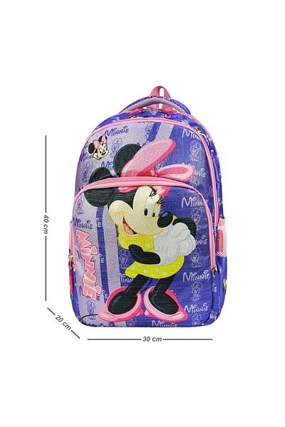 Alanç Gift Set de rucsac ortopedic pentru școala primară pentru fete de culoare violet - cu nutriție și suport pentru stilou