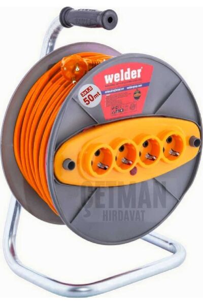 Welder Makaralı Uzatma Kablosu 3x1.5 50metre