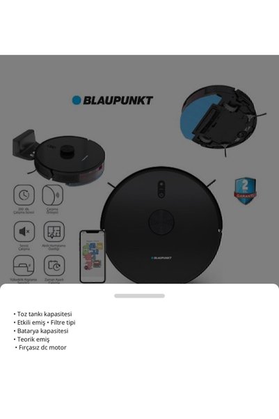 Blaupunkt S10 Pro Robomaster Akıllı Robot Süpürge