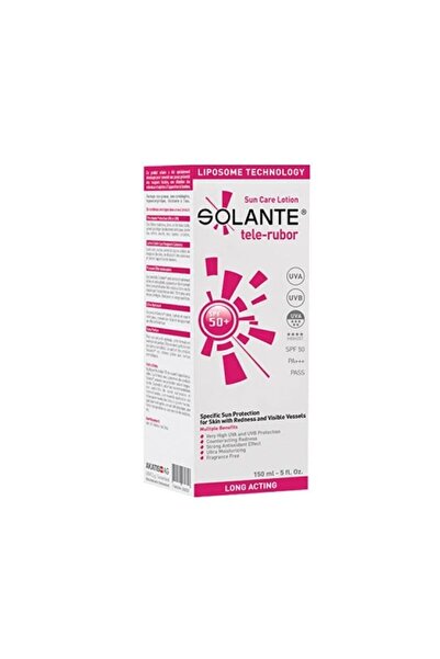 Solante Tele-rubor Spf 50+ Kızarıklık Önleyici Güneş Koruyucu Losyon