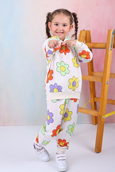 RONYPONY Girl's Hooded Set - Digital Printed