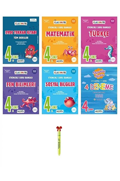 Okyanus Yayıncılık 4.sınıf Classmate Evde Tekrar Matematik Türkçe Fen Sosyal ...