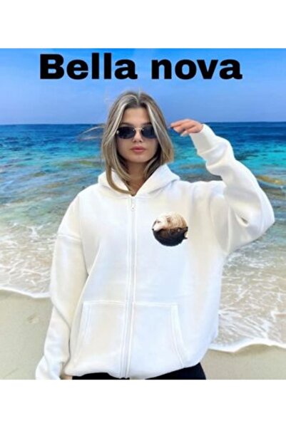 bellanova Φούτερ Unisex Oversize με στάμπα