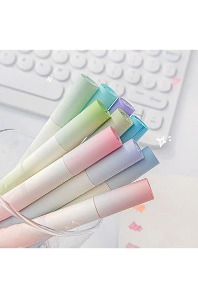 Kawaii Green Gradual Aesthetic Green Highlighter Set