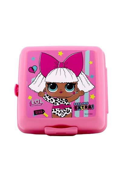 WİGGLE Wiggle LOL Surprise Baby 4 Compartment Children's Lunch Box - Food Storage Container with Spoon and Fork