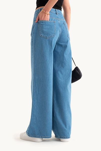Hiccup Pantaloni de jeans cu talie înaltă, cu picioare super late