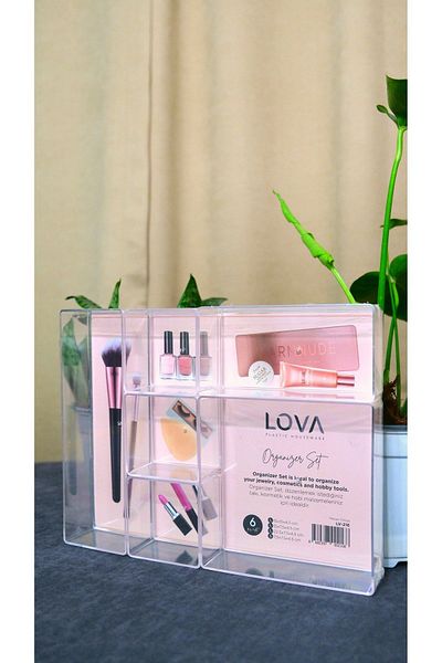 Lova Makeup Organizer Set of 6 LOVA Comes in 6 Pieces