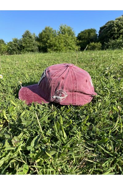 Cmf Unisex Claret Red W Antique Cap Hat