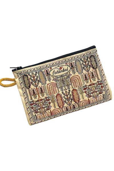 GALATA GIFT Women's Medium Size Wallet - Stylish, Zippered, Lined, Rug Patterned Coin Wallet 15x10