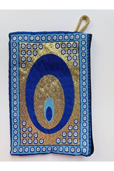 GALATA GIFT Жіночий гаманець з нечистим оком середнього розміру на підкладці з частими застібками-блискавками