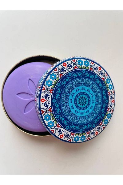 GALATA GIFT Сапунерка Истанбул и натурален сапун - метална, плочка и автентична