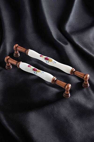 Badem10 Termessos (PREMİUM) Porselen Eskitme Antik Bakır 192 Mm Mobilya Mutfak Çekmece Dolap Kulpu Kulbu