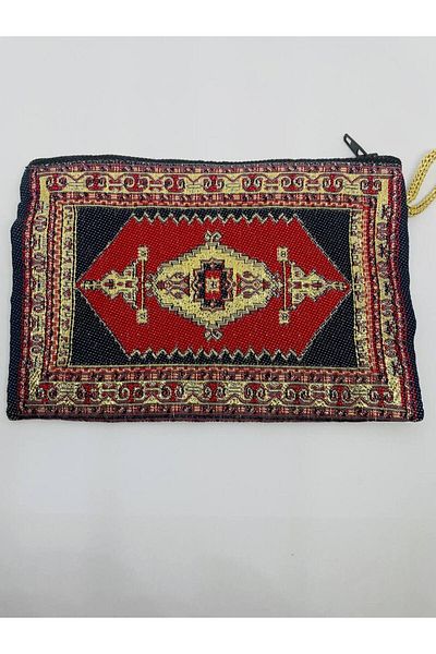 GALATA GIFT Women's Medium Size Wallet - Stylish, Zippered, Lined, Rug Patterned Coin Wallet 15x10