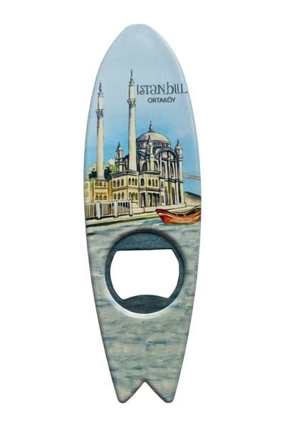 GALATA GIFT Magnet pentru deschizător de sticle în formă de pește cu tematică Istanbul - Deschizător de sifon, de sifon și de frigider