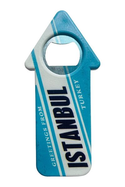 GALATA GIFT Magnet pentru deschizător de sticle în formă de săgeată cu tematică Istanbul - Soda, Soda și Frigider