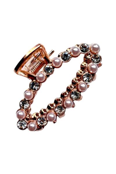 GALATA GIFT Agrafă de păr cu perle, auriu, metal, clemă, clemă de păr, clemă ...