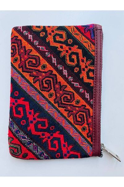 GALATA GIFT Portofel țesut cu model Kilim, cu fermoar, un singur compartiment, convenabil, portofel portofoliu 19*13cm