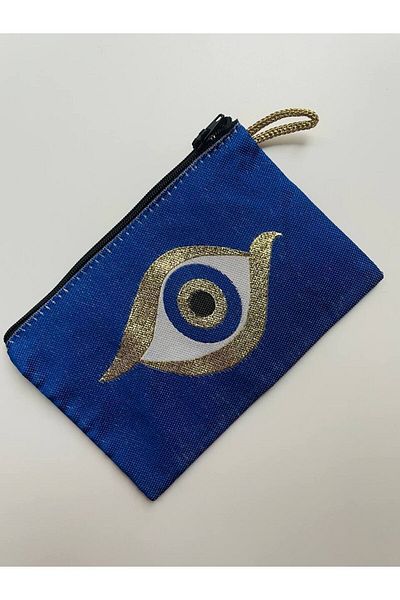 GALATA GIFT Portofel de damă cu ochi rău, fermoar elegant de mărime medie, portofel căptușit