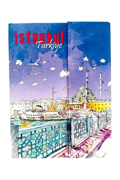 GALATA GIFT Σημειωματάριο Ευχαριστιών για Μνήμη και Αναμνηστικό - Ημερολόγιο, Σκληρό Εξώφυλλο, Χωρίς επένδυση και Σημειωματάριο Ιστού με θέμα την Κωνσταντινούπολη