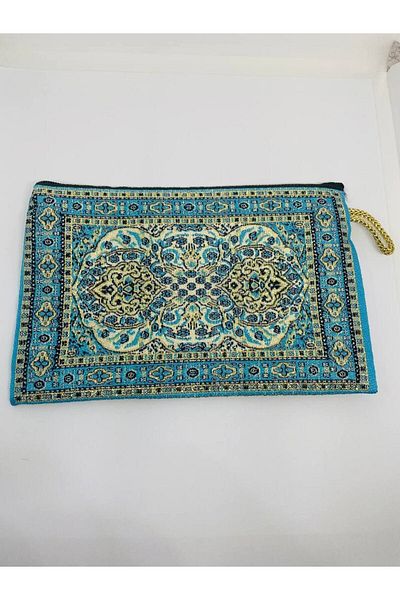 GALATA GIFT Portofel de damă de mărime medie - elegant, cu fermoar, căptușit, portofel pentru monede cu model Kilim 15x10