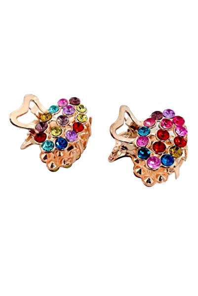 GALATA GIFT Multicolor, strasuri, cleme de prindere, cleme de păr din metal în două piese