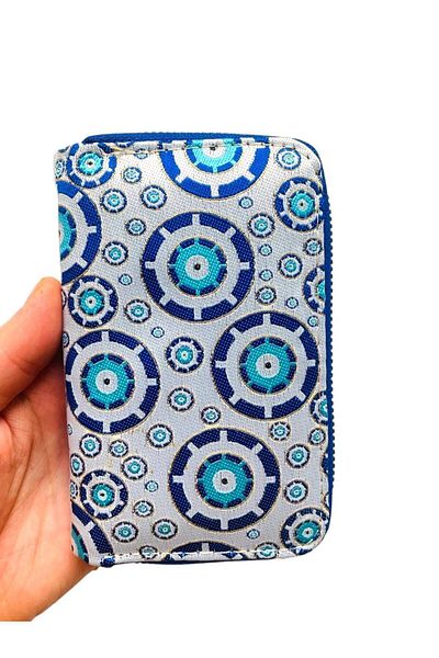 GALATA GIFT Portofel pentru femei cu aurire, fermoar, portofel portofoliu cu monede și două suporturi pentru carduri, 14*9cm