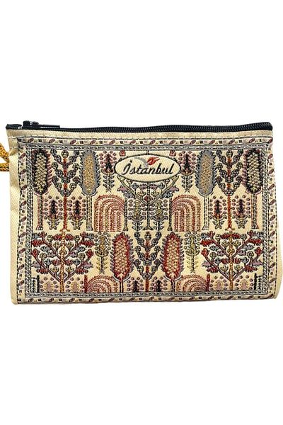GALATA GIFT Women's Medium Size Wallet - Stylish, Zippered, Lined, Rug Patterned Coin Wallet 15x10