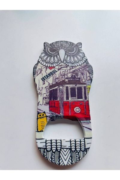 GALATA GIFT Owl Figured, Istanbul Themed Bottle Opener, Opener Magnet
