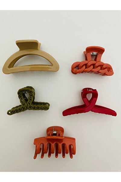 GALATA GIFT مجموعة إبزيم مزلاج من خمس قطع، إبزيم عصري بألوان وأشكال مختلفة