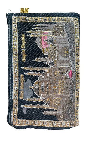 GALATA GIFT Portofel de damă de mărime medie - elegant, cu fermoar, căptușit, portofel pentru monede cu model Kilim 15x10