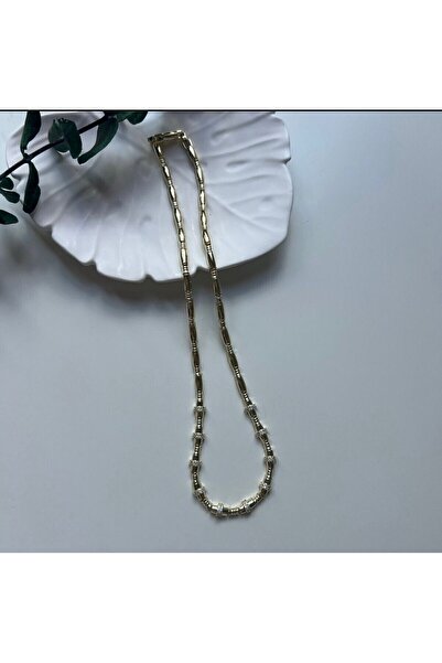 İlayda illys Gold Boru Plaka Zirkon Taş Detaylı Altın Kaplama Özel Seri Seren...