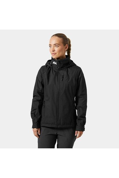 Helly Hansen W Crew Hooded Midl 2.0 Black Women's Coat - Hha.34447 Hha.990