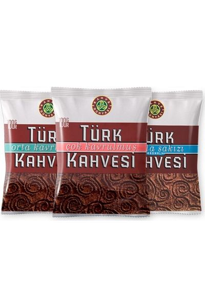 Kahve Dünyası 100 Gr Turkish Coffee Trial Pack of 3