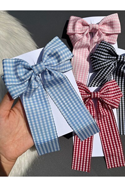 Toka Sepetim Fundita in carouri marime - Catarama cu panglica 1 bucata