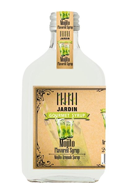 Jardin Bahçe Nane Mojito Mint Aromalı Kokteyl Kahve Şurup 200 ml Cocktail Syrups