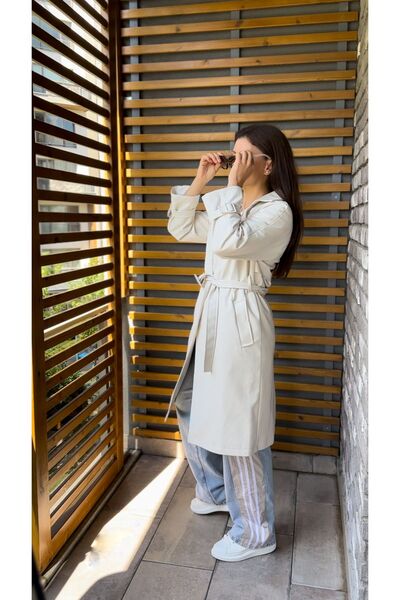 İzel Benli Butik Deri Trenç