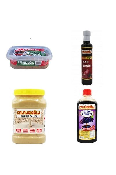 Kalaycıoğlu Bozkır White Tahini - Pomegranate Sour, Poppy Paste and Grape Molasses 950Gr
