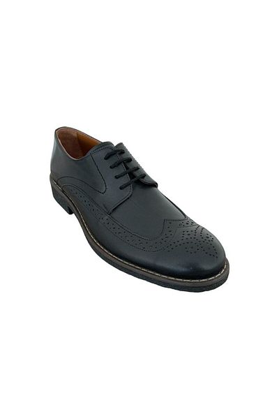 Liger Men's Daily Casual Genuine Leather Shoes - Black