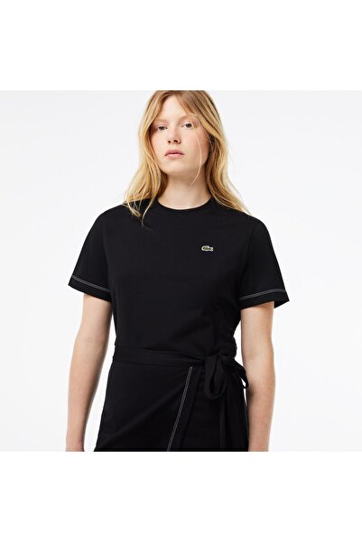 Lacoste Kadın Flare Fit Siyah Elbise