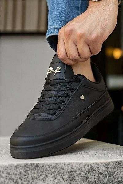Liger Ανδρικά casual μαλακή εσωτερική επένδυση Κομψά αθλητικά παπούτσια ΜΑΥΡΟ